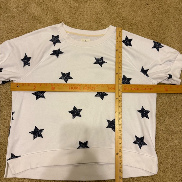 Lou & Grey White Star Print Sweatshirt - Picture 6 of 8